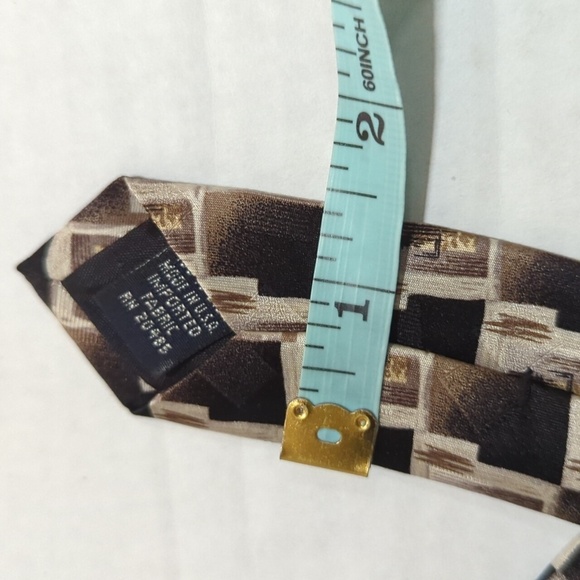 Stafford Executive Brown Hand Made 100% Silk Tie - Picture 6 of 6